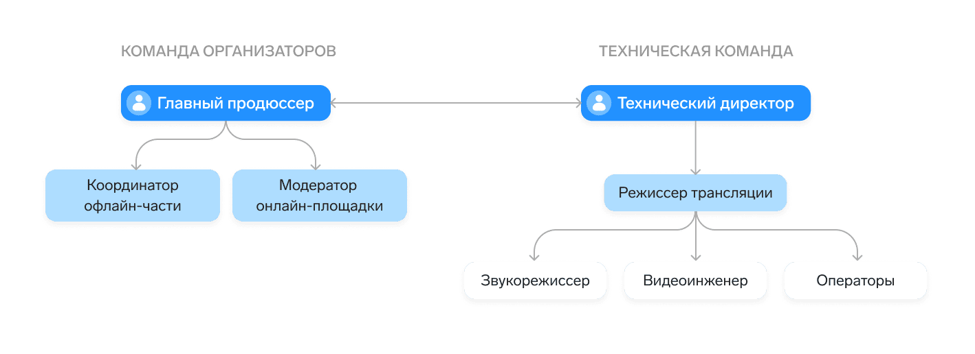Состав команды организаторов гибрида