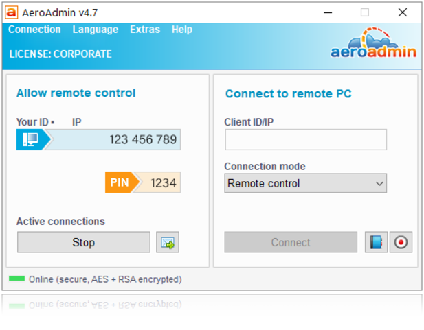 Скриншот AeroAdmin