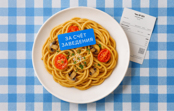 Блюдо за счет заведения, обед сотрудников, неоплаченный счет: применять ли кассу