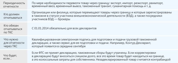 Кто и с какой периодичностью должен отчитываться в ФТС